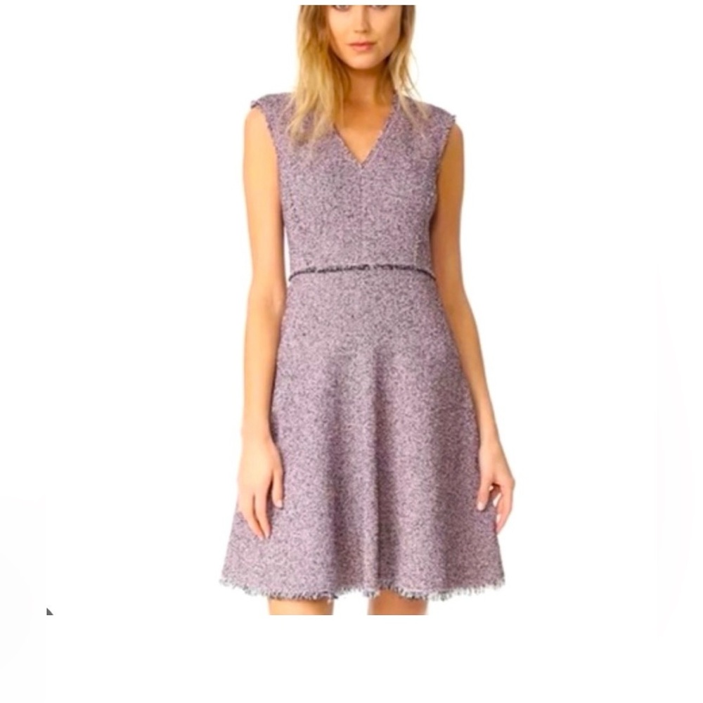 Rebecca Taylor pink and black tweed dress #tweeddress size 2
